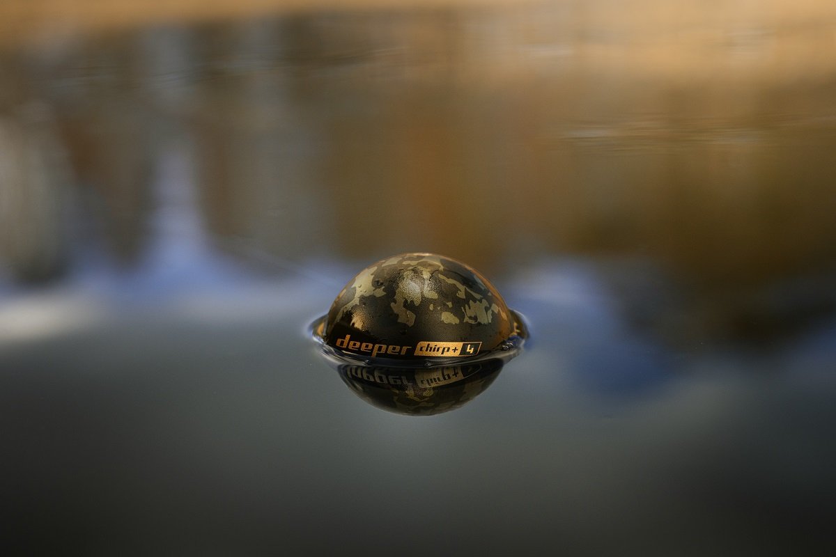 Deeper CHIRP+ 4 podczas łowienia